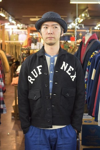 リアルマッコイズ　MJ17129　WOOL SHAWL COLLAR JACKET