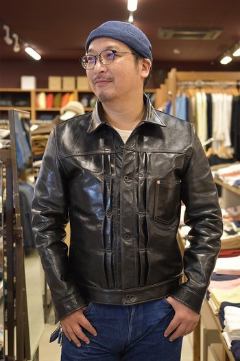 Y`2レザー　別注レザーJACKET　Gジャンタイプ　WW2大戦モデル