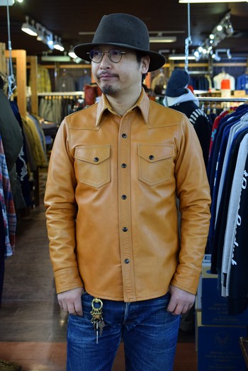 グレメン&ビルエイト 　レザーシャツジャケット　ROSS