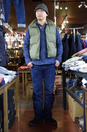 デラックスウエア　40sデニムシャツ　スタッフ白井コーディネート　