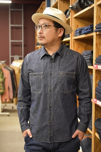 デラックスウエア　7620 REAL VINTAGE WORK SHIRT DARK 残り僅か
