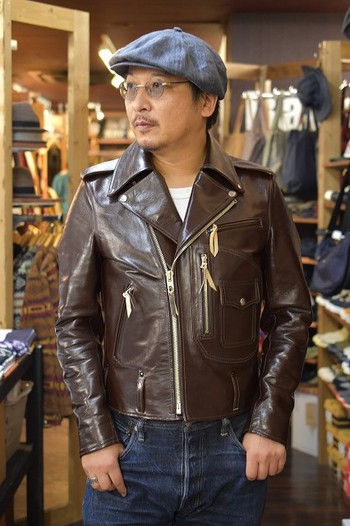 別注 Y’2 LEATHER ワイツーレザー DOUBLE REIDERS JACKET ”SWELL”