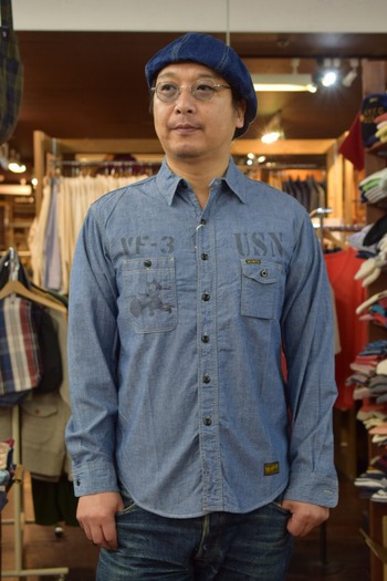 コリンボ　OLD WEDWORTH シャツ ブラウンブロック　サイズ感