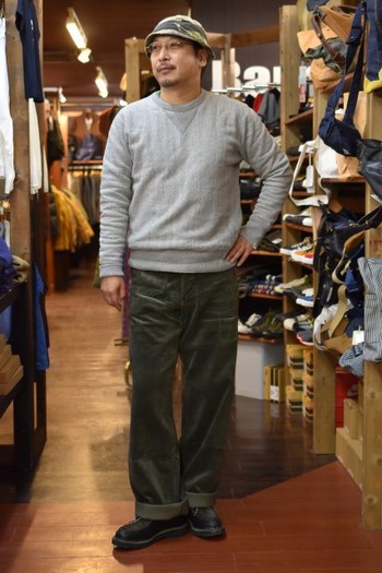JOHN GLUCKOW   Net Maker’s Trousers  コーデュロイ　オリーブ
