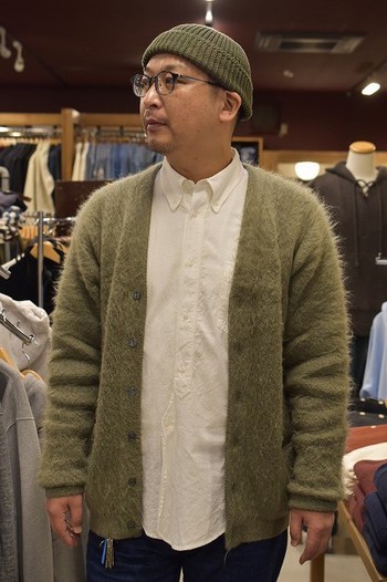 リアルマッコイズ　MOHAIR CARDIGAN 　ミント　ご紹介
