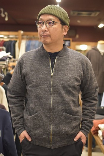 デラックスウエア　SFZ-P  FULLZIP SWEAT PLAIN入荷です。