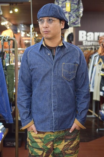 デラックスウエア　40S デニムシャツ　経年変化＆再入荷