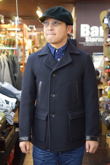 リアルマッコイズ MJ17133 FOUR POCKET WOOL WORK COAT ブラック