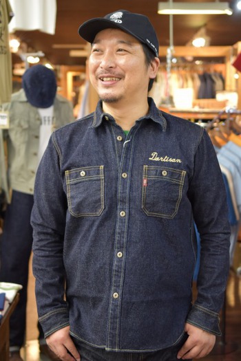 ダルチザン　40周年記念刺繍デニムシャツ　入荷です