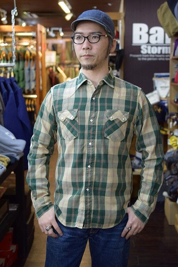 ジェラード　 Vintage Check Western Shirts