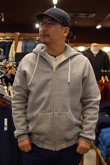 リアルマッコイズ　 MC19125 10oz LOOPWHEEL FULL ZIP PARKA