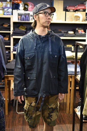 ナイジェルケーボン　ライブロ　BRITISH ARMY SMOCK MIXED　ネイビー