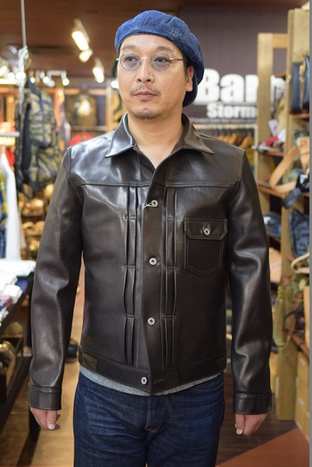 Y`2レザー　1st Type Gジャン　ECO HORSE　サイズ感