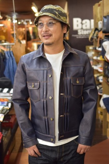 Y`2レザー　INDIGO HORSE 2nd Type Gジャン