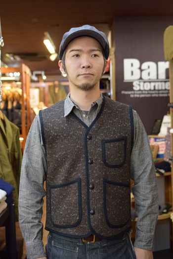 クッシュマン　ビーチクロスベスト　着てみよう。