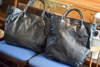 パッチワークレザートート　再入荷
