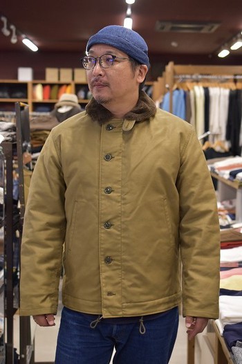 リアルマッコイズ　 N-1 DECK JACKET KHAKI