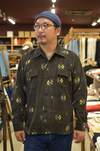 スタイルアイズ　ARGYLE CORDUROY SPORTS SHIRT　入荷です