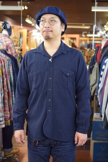 MFSC Cotton Wool Indigo Covert Herringbone Liquette Tzigane