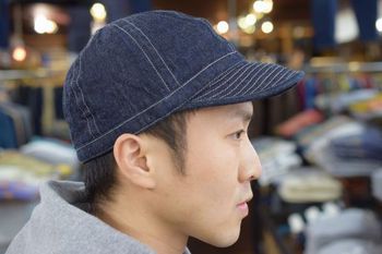 バズリクソンズ　アーミーデニムキャップ　ソリッド　入荷