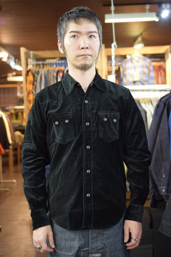 ジョーマッコイ　VELVET WESTERN SHIRT