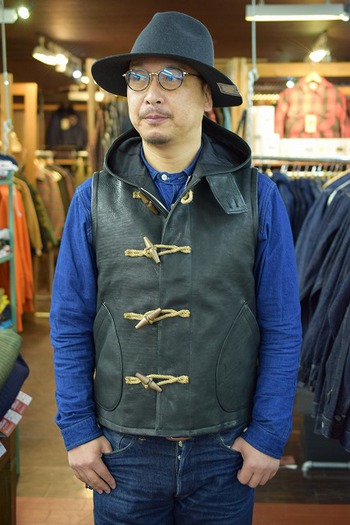 JELADO　”BASIC COLLECTION” Duffle Vest ブラック