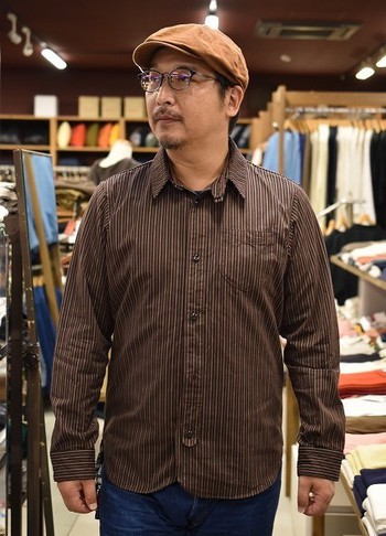 やっぱり恰好いい　ダリーズ　Calico shirt キャラコシャツ U.S.STRIPE　