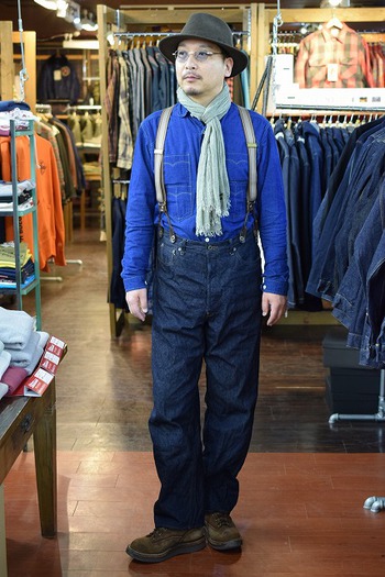 ナイジェルケーボン　RAILMAN DENIM PANT WIDE INDIGO