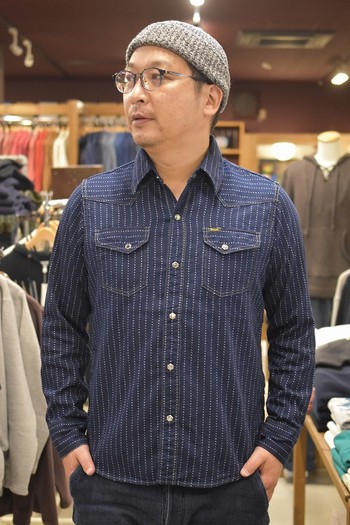 デラックスウエア　7614 CHAMBRAY WESTRN　ウォバッシュ柄