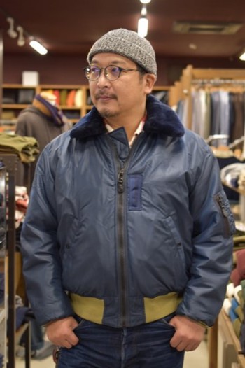 リアルマッコイズ TYPE B-15C REAL McCOY MFG. CO. / GREEN RIBBING 入荷です