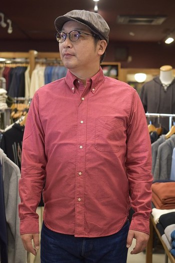 ジェラード　ボタンダウンシャツ　MADISON 　カラー：ミックスピーチ入荷