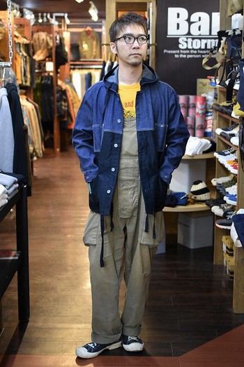ナイジェルケーボン　ライブロ　HOODED CHORE JACKET SPLIT