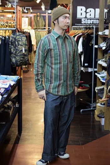 ナイジェルケーボン　イチオシネルシャツ　別カラー入荷