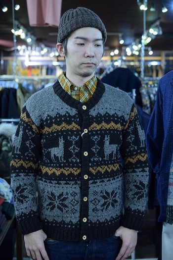 コリンボ　HIGH LANDER KNIT CARDIGAN　アルパマヨ