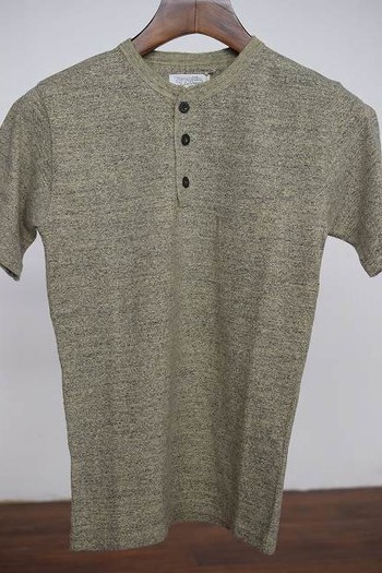 オルゲイユ 半袖ヘンリーネックTシャツ 別カラー入荷