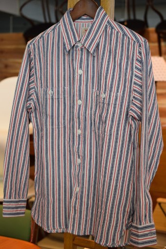 シュガーケーン　ツイルストライプワークシャツ入荷