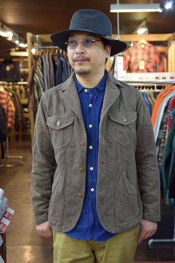 ダリーズ　1910s SPRING SACK JACKET　TICK入荷です