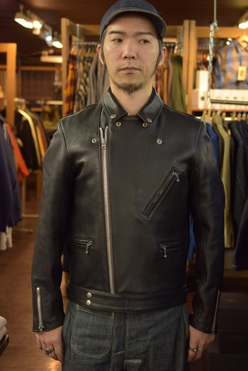 アディクトクローズ AD-03 SHEEPSKIN BRITISH ASYMMETRY JACKET