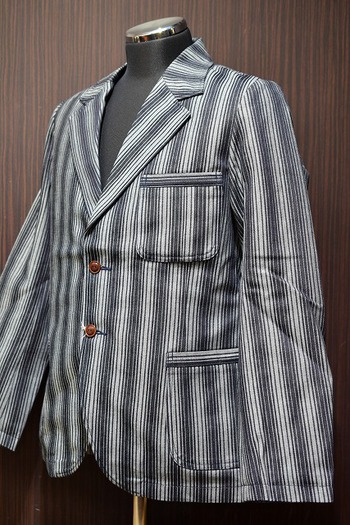 Dapper’s Lot1163 Bi-Swing Tailored Jacket インディゴストライプ