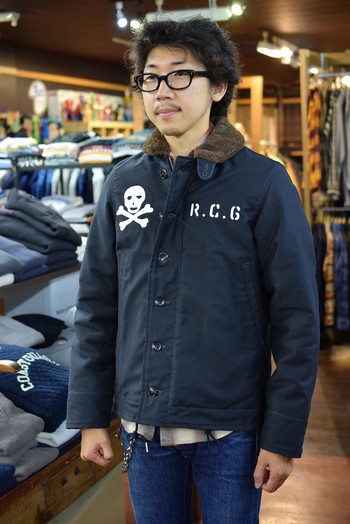 リアルマッコイズ　N-1 DECK JACKET NAVYとKHAKIのサイズ感について