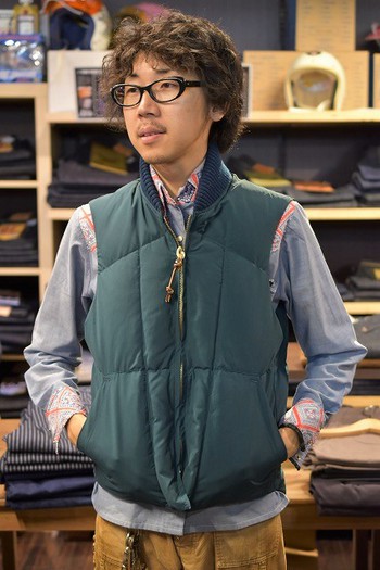 COLIMBO  男をアゲる、アウトドアなダウンベスト入荷です。