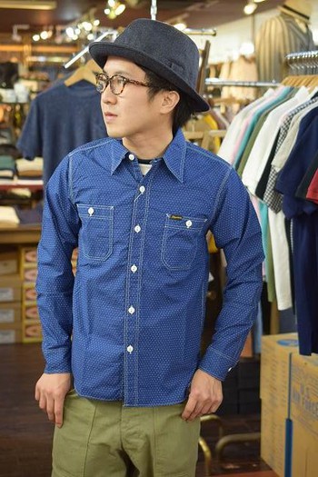 フェローズ ウォバッシュドットワークシャツ