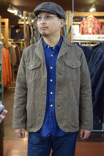 ダリーズ　1910s SPRING SACK JACKET　TICK残り1枚