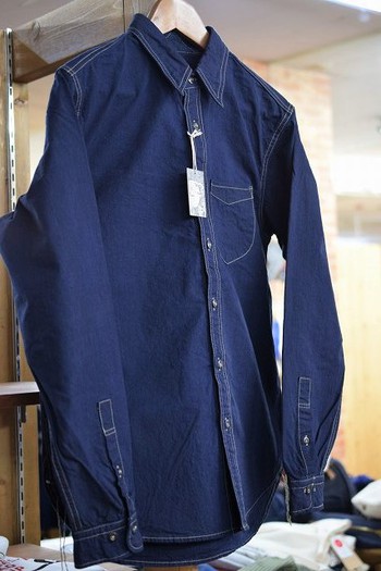 コリンボ　WILLOWBROOK L/S SHIRT　インディゴシャンブレー