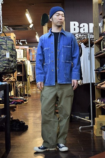 コリンボ　OLD MIDSHIPMAN WORK COAT　加工モデル