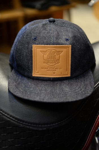 リアルマッコイズ RM LEATHER PATCH DENIM BASEBALL CAP 入荷です