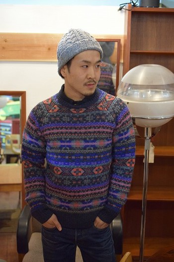 フェローズ　フェアアイル柄セーターご紹介