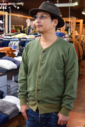 バズリクソンズ　MILITARY SWEAT CARDIGAN　ご紹介