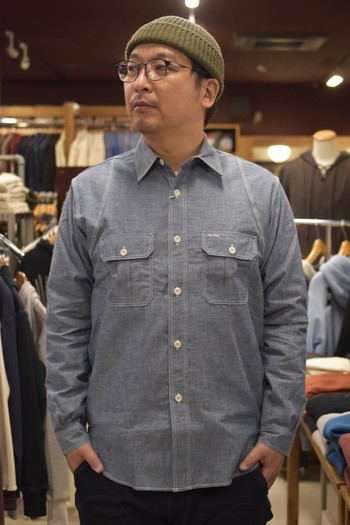 リアルマッコイズ MA21011 8HU HEAVY DUTY CHAMBRAY WORK SHIRT ご紹介