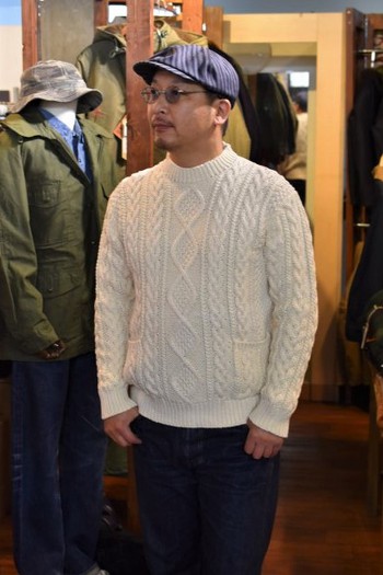 リアルマッコイズ　ARAN CREW NECK SWEATER MC19006　ご紹介